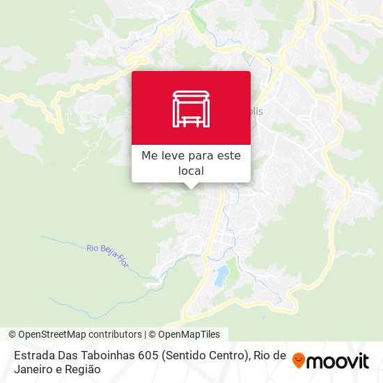 Estrada Das Taboinhas 605 (Sentido Centro) mapa