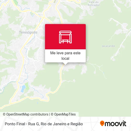 Ponto Final - Rua G mapa