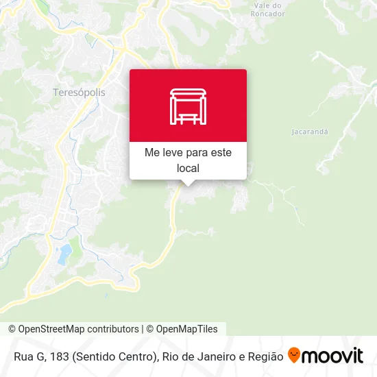 Rua G, 183 (Sentido Centro) mapa