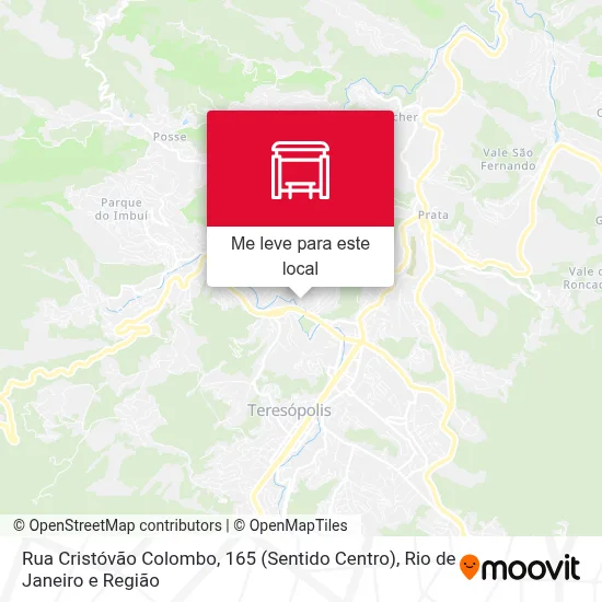 Rua Cristóvão Colombo, 165 (Sentido Centro) mapa