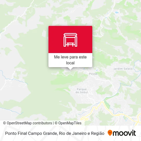 Ponto Final Campo Grande mapa