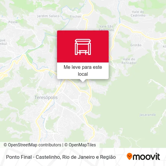 Ponto Final - Castelinho mapa