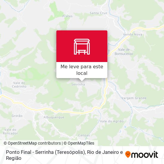 Ponto Final - Serrinha (Teresópolis) mapa
