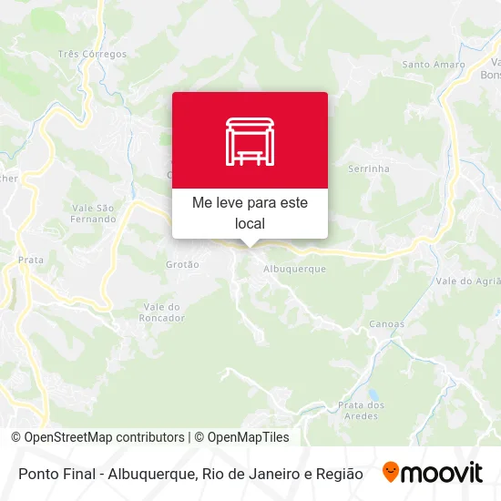 Ponto Final - Albuquerque mapa