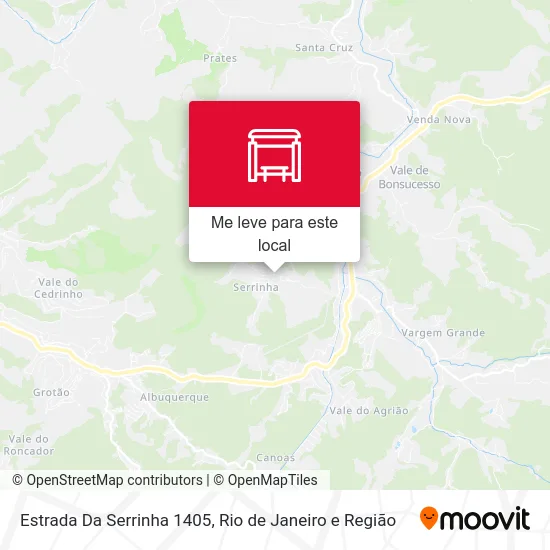 Estrada Da Serrinha 1405 mapa