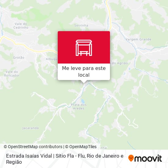 Estrada Isaías Vidal | Sítio Fla - Flu mapa