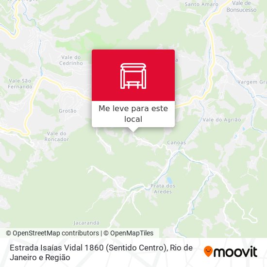 Estrada Isaías Vidal 1860 (Sentido Centro) mapa