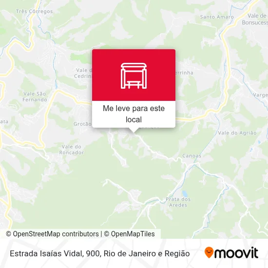 Estrada Isaías Vidal, 900 mapa