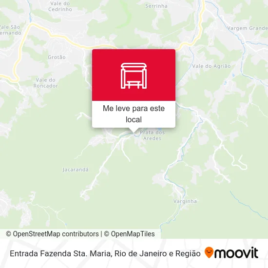 Entrada Fazenda Sta. Maria mapa