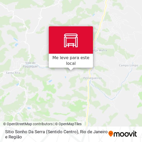 Sítio Sonho Da Serra (Sentido Centro) mapa