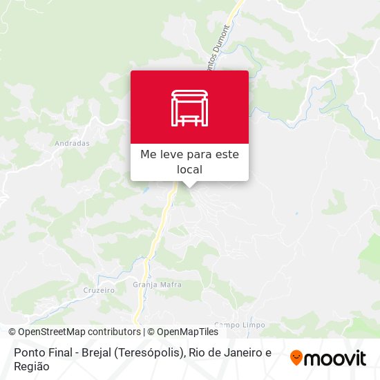 Ponto Final - Brejal (Teresópolis) mapa