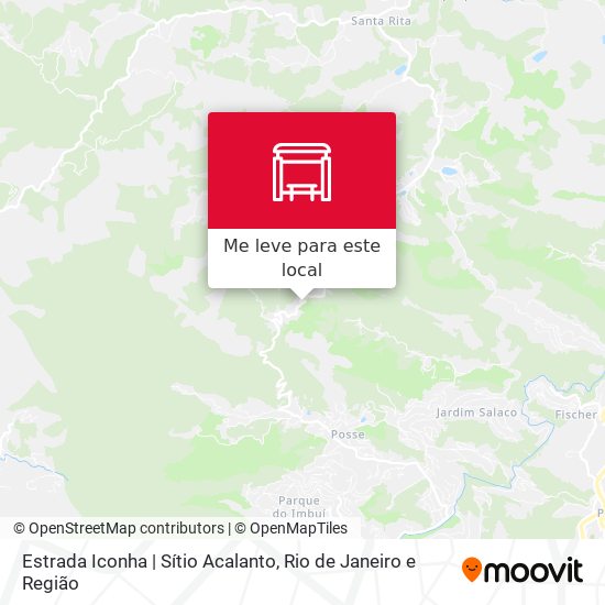 Estrada Iconha | Sítio Acalanto mapa