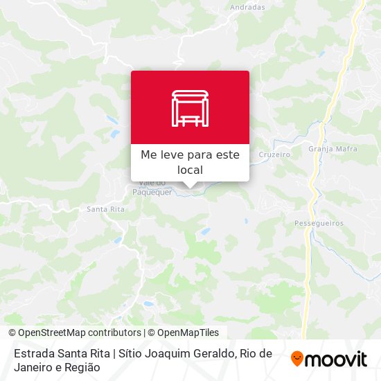 Estrada Santa Rita | Sítio Joaquim Geraldo mapa