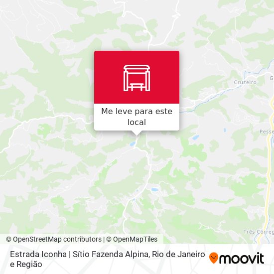 Estrada Iconha | Sítio Fazenda Alpina mapa