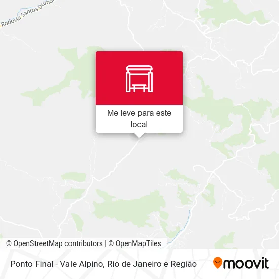 Ponto Final - Vale Alpino mapa