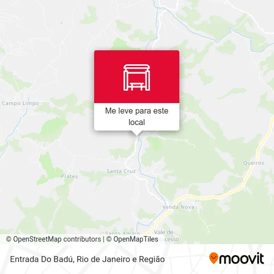 Entrada Do Badú mapa