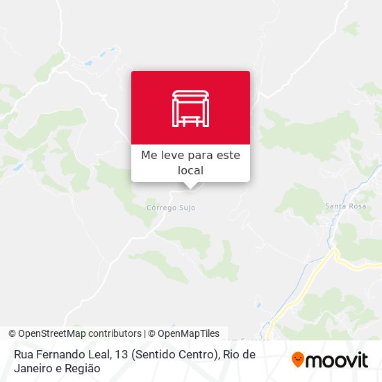 Rua Fernando Leal, 13 (Sentido Centro) mapa