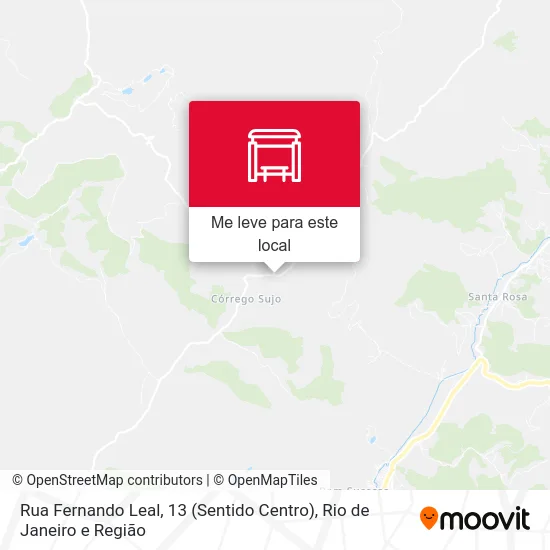 Rua Fernando Leal, 13 (Sentido Centro) mapa