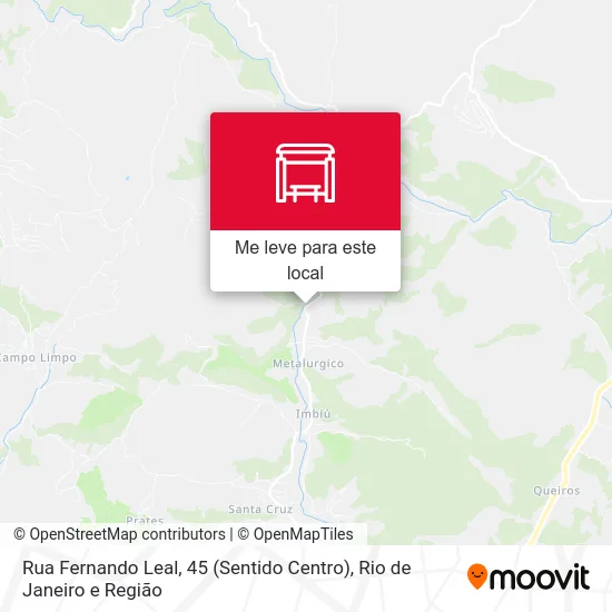 Rua Fernando Leal, 45 (Sentido Centro) mapa