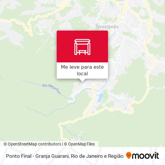 Ponto Final - Granja Guarani mapa
