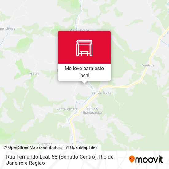 Rua Fernando Leal, 58 (Sentido Centro) mapa
