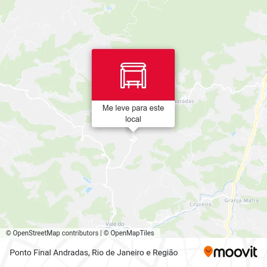 Ponto Final Andradas mapa
