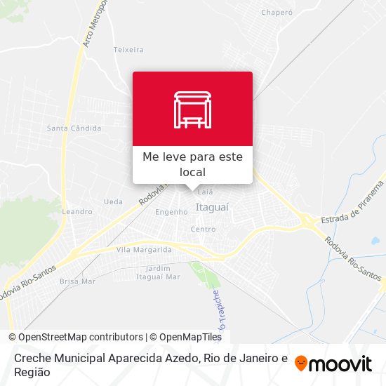 Creche Municipal Aparecida Azedo mapa