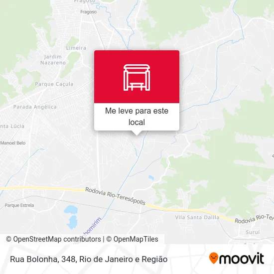 Rua Bolonha, 348 mapa