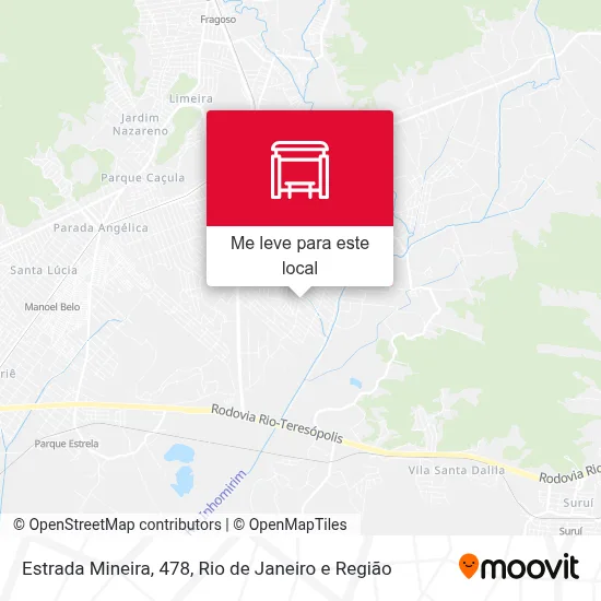 Estrada Mineira, 478 mapa