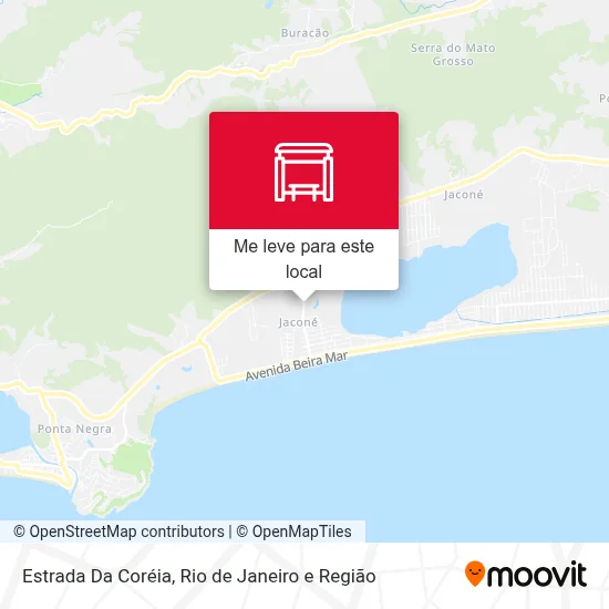 Estrada Da Coréia mapa