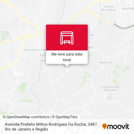 Avenida Prefeito Milton Rodrigues Da Rocha, 3487 mapa