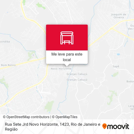 Rua Sete Jrd Novo Horizonte, 1423 mapa