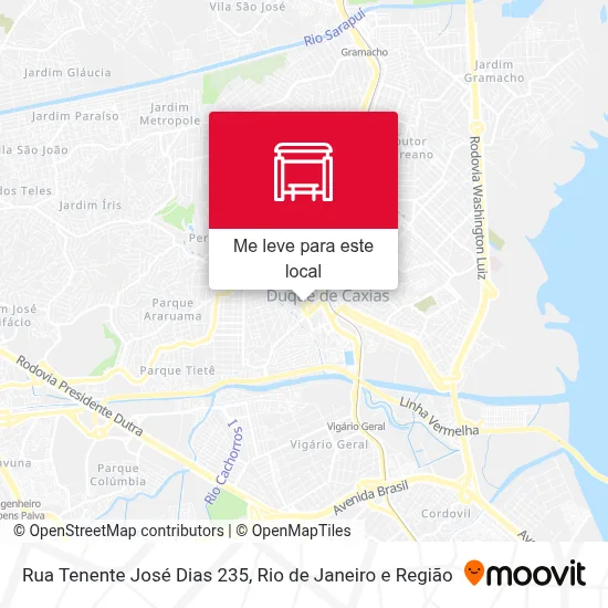 Rua Tenente José Dias 235 mapa