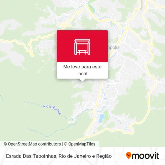 Esrada Das Taboinhas mapa