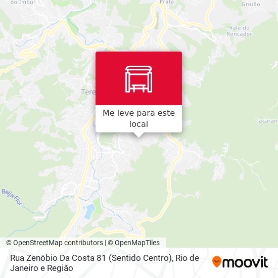 Rua Zenóbio Da Costa 81 (Sentido Centro) mapa