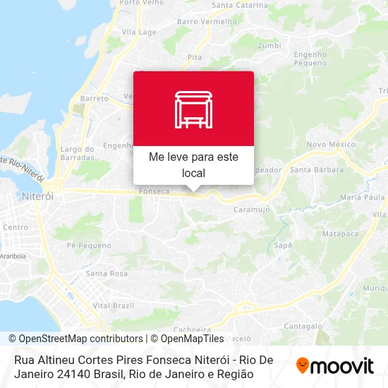 Rua Altineu Cortes Pires Fonseca Niterói - Rio De Janeiro 24140 Brasil mapa