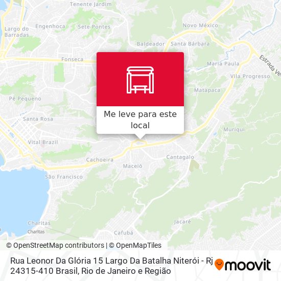 Rua Leonor Da Glória 15 Largo Da Batalha Niterói - Rj 24315-410 Brasil mapa