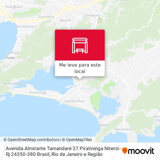 Avenida Almirante Tamandaré 27 Piratininga Niterói - Rj 24350-380 Brasil mapa