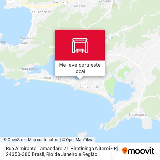 Rua Almirante Tamandaré 21 Piratininga Niterói - Rj 24350-380 Brasil mapa