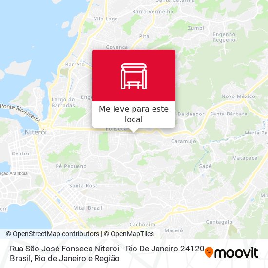 Rua São José Fonseca Niterói - Rio De Janeiro 24120 Brasil mapa