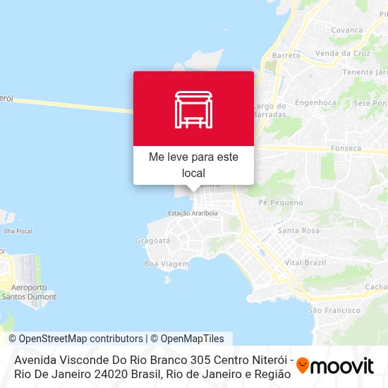 Avenida Visconde Do Rio Branco 305 Centro Niterói - Rio De Janeiro 24020 Brasil mapa