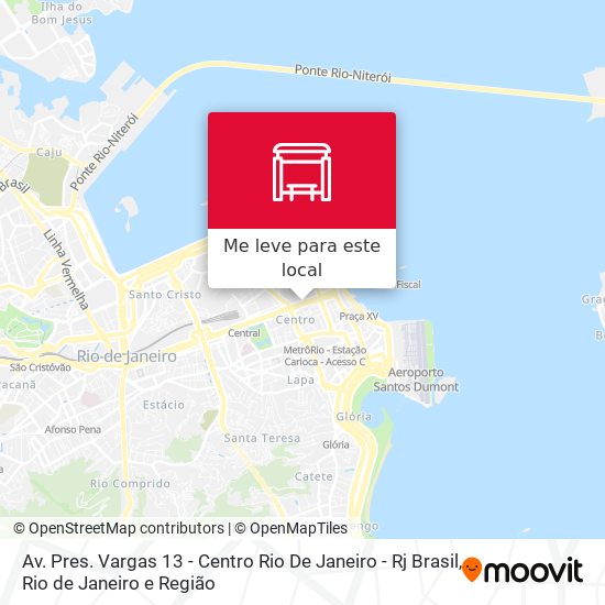 Av. Pres. Vargas 13 - Centro Rio De Janeiro - Rj Brasil mapa