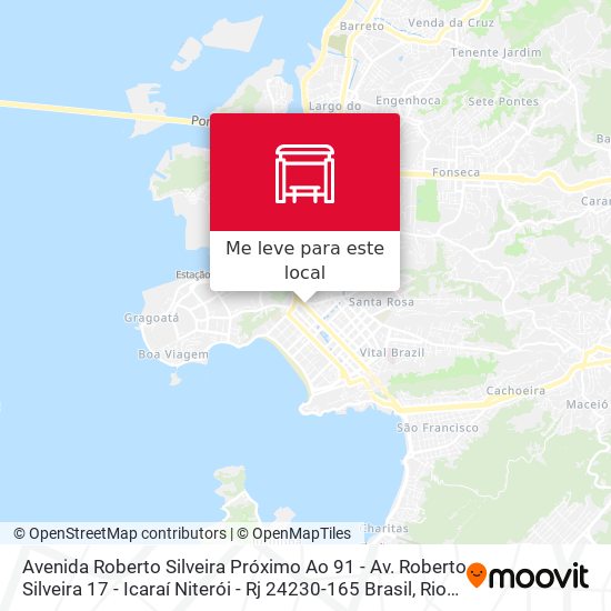 Avenida Roberto Silveira Próximo Ao 91 - Av. Roberto Silveira 17 - Icaraí Niterói - Rj 24230-165 Brasil mapa