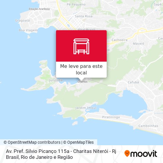 Av. Pref. Silvio Picanço 115a - Charitas Niterói - Rj Brasil mapa