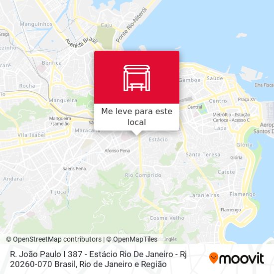 R. João Paulo I 387 - Estácio Rio De Janeiro - Rj 20260-070 Brasil mapa