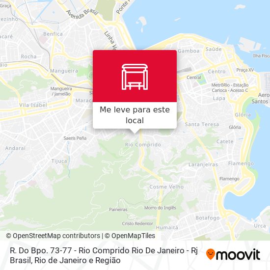 R. Do Bpo. 73-77 - Rio Comprido Rio De Janeiro - Rj Brasil mapa