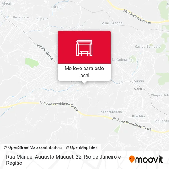 Rua Manuel Augusto Muguet, 22 mapa