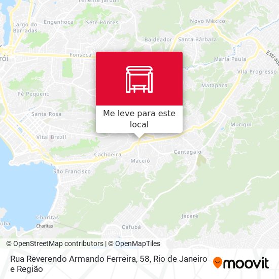 Rua Reverendo Armando Ferreira, 58 mapa