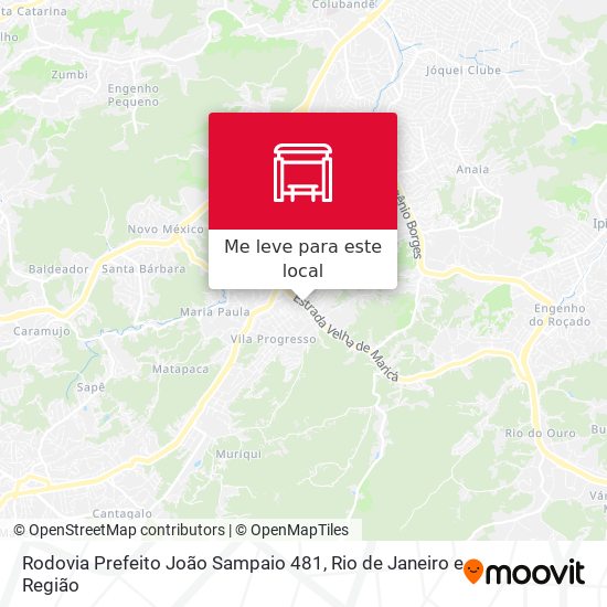 Rodovia Prefeito João Sampaio 481 mapa