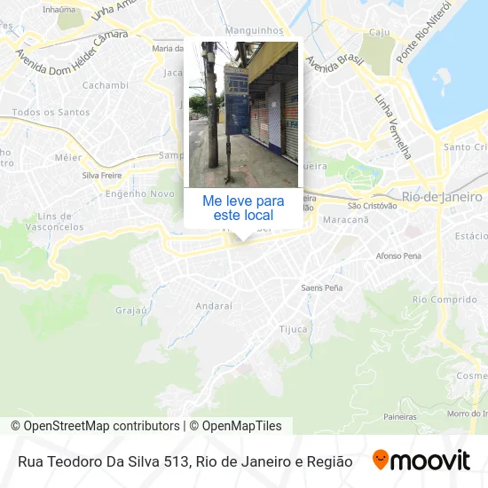 Rua Teodoro Da Silva 513 mapa